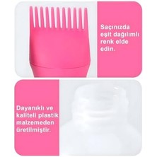Karokstore Selenica Taraklı Saç Boyama Şişesi Saç Bakım Yağı Uygulama Tarağı Saç Dip Boyası Uygulama Şişesi