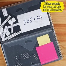 Karokstore Star Interaktif Not Alma Spiral Defterler, 3 Paket, 1 Konu, Kolej Çizgili Kağıt, 11" x 8-1/2", 100 Sayfa, Özelleştirilebilir Kapak, Siyah, Yeşil, Mor (820041-ECM)