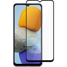 Karokstore Galaxy M23 Tam Kaplayan Temperli Cam Ekran Koruyucu Siyah