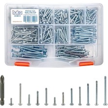 Karokstore Hobi-3 Matkap Uçlu Akıllı Vida Seti 435 Parça 14 Çeşit Organizer Takım Çantalı