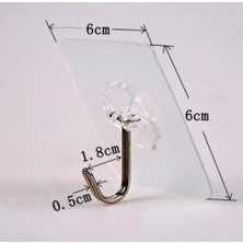 Karokstore Kendınden Yapışkanlı Şeffaf Askı 5 Li Set