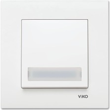 Karokstore Beyaz Işıklı Etiketli Zil 24V Çabuk Bağlantı