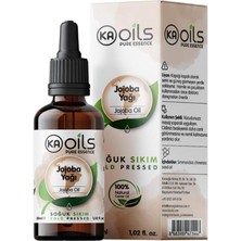 Karokstore Jojoba Yağı 30 ml - Doğal ve Saf Soğuk Sıkım | Simmondsia Chinensis Oil | Aromaterapi Masaj Yağı, Cilt ve Saç Bakımı Için Ideal