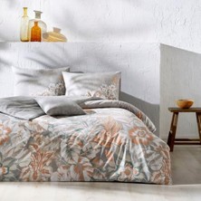 Karokstore Lana Desenli Pamuk Nevresim Takımı, Gri, Çift Kişilik