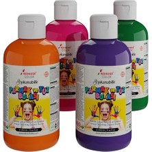 Karokstore Ara Renkler Parmak Boyası 4'lü Set 4X250 gr