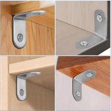 Karokstore 10’lu Metal Gönye Köşebent Seti – Deprem Için Mobilya Sabitleyici L Demir, Dolap ve Raf Güçlendirme Ayağı, Dayanıklı Metal Köşebent Bağlantı Aparatı (30X35X35 Mm)