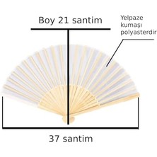 Karokstore Ahşap Katlanır Yelpaze El Yelpazesi Çok Amaçlı Yelpaze