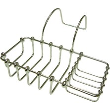 Karokstore CC2161 20 cm x 10 cm Pençe Ayak Banyo Sabunu ve Sünger Tutucu, 22,4 Cm, Parlak Krom