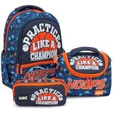 Karokstore Wia Basketball Erkek Çocuk Çanta Seti Lacivert