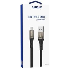 Karokstore 3.0A Usb-A Type-C Örgülü Secret Data ve Şarj Kablosu SC-122