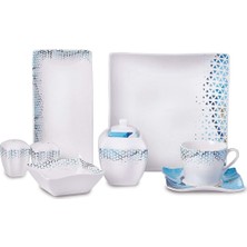 Karokstore Link 28 Parça Kare Kahvaltı Takımı