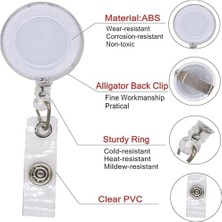 Karokstore Rozet Makarası Tutucu, 10 Adet Komik Rozet Makarası, Geri Çekilebilir Hemşire ve Doktor Kimlik Klipsi, Hastane ve Ofis Çalışanları Için Sevimli Hediye