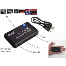 Karokstore USB Hub Micro Sd/xd/mmc/ms/cf/tf Mini M2 Çoklu Kart Okuyucu 4296