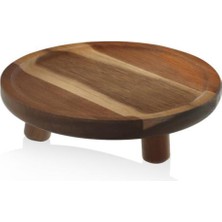 Feyza Design Şık ve Fonksiyonel 20X6 cm Ayaklı Servis Tabağı