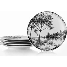 Karokstore Porselen Zeugma 6 Kişilik 6 Parça Pasta Takımı 885364