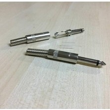 Karokstore 6.3mm Erkek Lehimlik Konnektör Çivi Mono Jak 6.3 Amfi Jack