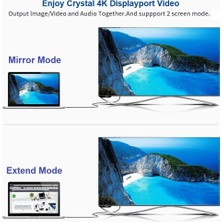 Karokstore USB C To Displayport Kablo - Dp 1.4, Thunderbolt 4/3, Hdr, 8k 60Hz, 4K 144Hz/120Hz/60Hz, 2k 240Hz, Full Hd 240Hz, Örgülü, 2 Metre (CDP14B-PRO)