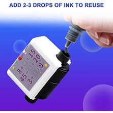 Karokstore Roller Dijital Öğretim Mührü, 2'si 1 Arada Ek ve Çıkarma Silindir Damgası, Yeniden Kullanılabilir Hesaplamalı Matematik Eğitim Oyuncak Damgası, Matematik Pratik Soruları 100