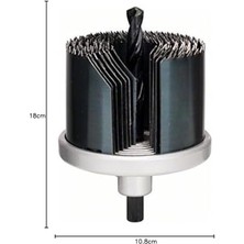 Karokstore Professional Delik Açma Testeresi Seti, Yeşil, 7 Adet