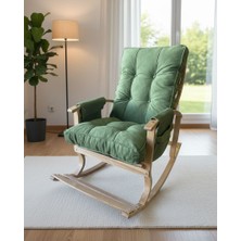 Er-Ge Ticaret Padişah Ahşap Sallanan Sandalye, Tv Koltuğu, Emzirme Koltuğu, Dinlenme Koltuğu, Baba Koltuğu