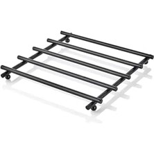 Karokstore 3'lü Siyah Peçetelik Havluluk Seti,, Rengi Paslanmaz Çelik Mutfak Servis Sunum Takımı