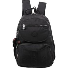 Karokstore Cox 8860 Siyah Klınkır Maymunlu Günlük ve Okul Sırt Çantası