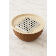 Feyza Design 4 Parça Rende ve Saklama Kabı Seti, 2,5 Litre, Çok Amaçlı Kullanım