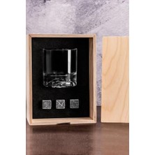 Karokstore Ahşap Kutulu Viski Kadeh Seti Viski Bardağı - Ahşap Kutu Seti