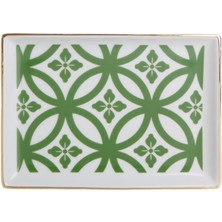 Karokstore Morocco Desen1 Yeşil Kahvaltı Tabağı 18CM