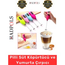 Feyza Design Pratik Mini Mikser, Çelik Uçlu, Pilli, Kahve ve Krema Hazırlama