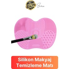 Özgürce Pratik Silikon Fırça Temizleyici Makyaj Yıkama Jel ve Ped Seti