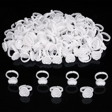 Özgürce Kalıcı Makyaj Boya Kabı Yüzük 100 Adet, Pratik ve Şık Tasarım