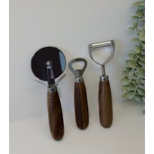 Feyza Design Pratik Mutfak Seti: Açacak, Soyacak ve Pizza Kesici, 3'lü Set