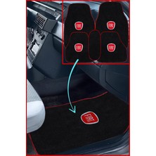 Fiat Tempra Tipo Uyumlu 5 Parça Nakışlı Siyah Oto Halı Paspas Seti | 1.kalite Nakış Işlemeli