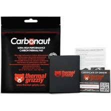 Karokstore Thermal Grizzly Carbonaut - Carbon Termal Ped - Yapışmaz, Esnek ve Tekrar Kullanılabilir - Çok Yüksek Isı Iletkenliği - Elektrik Iletir! (32 × 32 × 0,2 Mm)