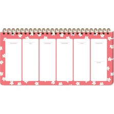 Karokstore 13X27 Haftalık Spiralli - Minik Papatya