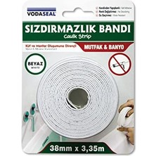 Karokstore 53.01.007 Sızdırmaz Bant, Beyaz, 38MMX3.35M