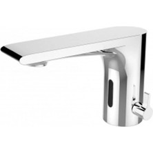 Karokstore Fotoselli Lavabo Bataryası (Çift Su Girişli/elektrikli+Pilli) Krom