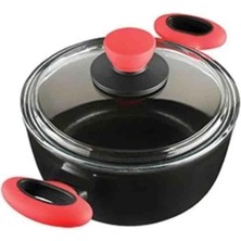 Karokstore Colorgy Titanium 20CM Tencere/kırmızı