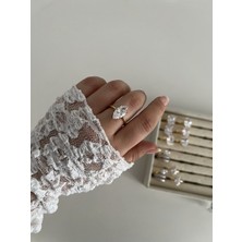 Busradan Design Özel Seri Markiz Kesim Damla Model Ayarlanabilir Yüzük