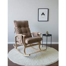 Er-Ge Ticaret Padişah Ahşap Sallanan Sandalye, Tv Koltuğu, Emzirme Koltuğu, Dinlenme Koltuğu, Baba Koltuğu