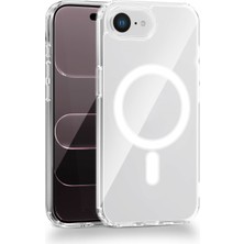 Gtc iPhone 16 E Uyumlu Şeffaf Sert Mika Sararma Yapmayan Magsafe Kılıf