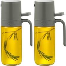 Karokstore Pişirme Için Zeytinyağı Püskürtücüsü 2'li Set - Yemek Pişirmek Için Çok Yönlü Zeytinyağı Sprey Şişesi - 250 ml / 8 Oz Hava Fritözü, Salata, Izgara, Kavurma, Pişirme Temelleri Için Yağ