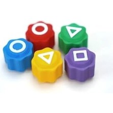 Karokstore Squid Geleneksel Kore Gonggi Oyun Seti, 5 Renkli Taş, Kutulu Game