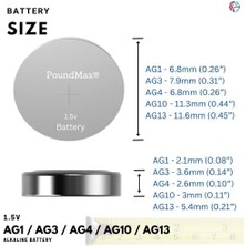 Karokstore 20 Adet AG1,AG3,AG4,AG10,AG13 Alkalin Karışık Pil