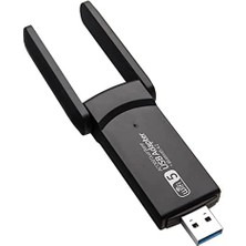 Karokstore Adaptör Wifi Ağ Kartı Masaüstü Bilgisayar Pc ile Uyumlu 2,4g 5g Destekler 1300MBPS USB 3.0 Dual Band USB Adapter 2,4GHZ-5,82GHZ AC1300