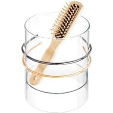 Karokstore 69930 Netlik Saç Aksesuarı Düzenleyici, Plastik Banyo Saklama Kutusu, 2 Bölmeli, Şeffaf