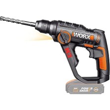 Karokstore WX390.9 20VOLT 1.2j Profesyonel Sds-Plus Pnömatik Şarjlı Matkap + 8 Adet Uç + Mandren (Akü Dahil Değildir)