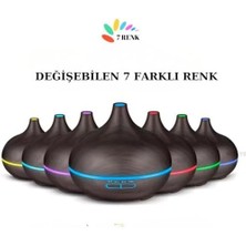 Karokstore Kumandalı Oda Nemlendirici, Difüzör Buhar Ultrasonik Hava Nemlendirici, Aromatik Oda Kokusu 7 Renk LED Işıklı, 550 ml