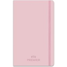 Karokstore 13X21 96 Yaprak Çizgili Ciltli Premier Defter - Pembe
